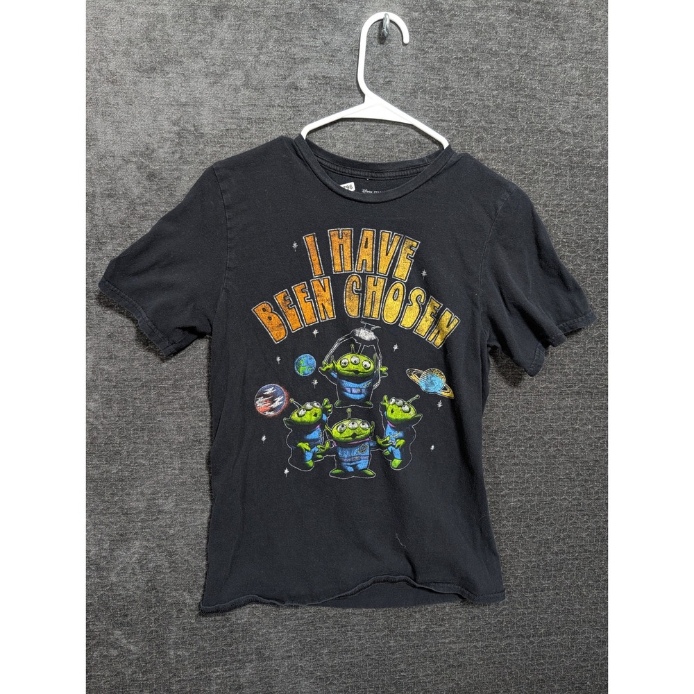 Disney Pixar Toy Story I Have Been Chosen Alien Graphic T-Shirt Black Small 1796